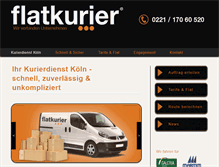 Tablet Screenshot of flatkurier.de